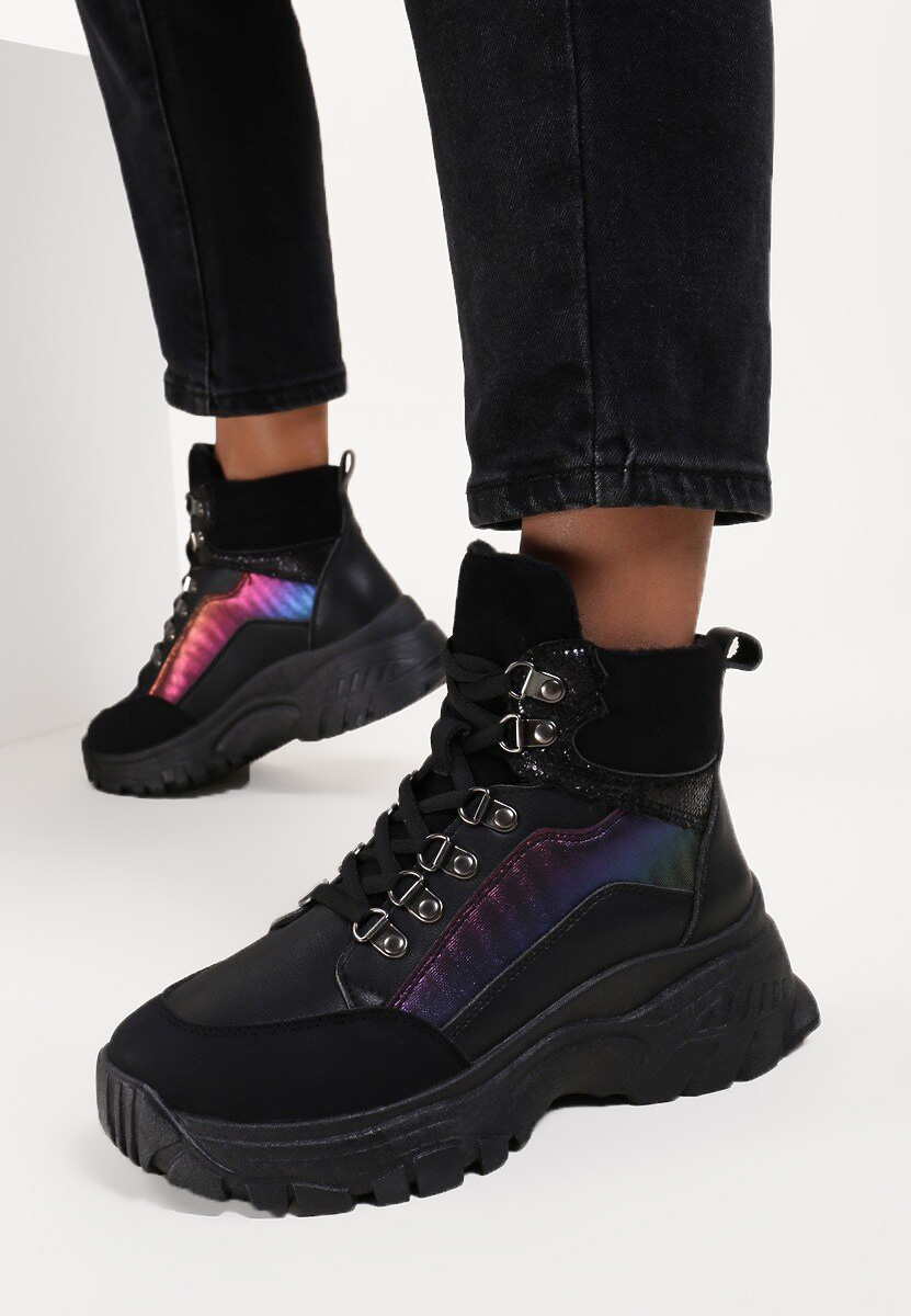 Sneakers High-Top črna Livy
