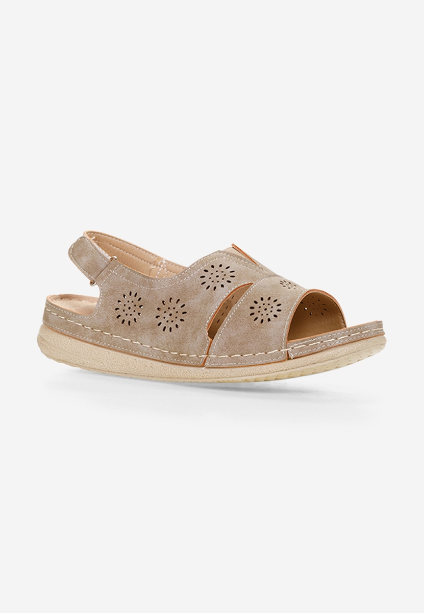 Ženski sandali Lisandra Kaki
