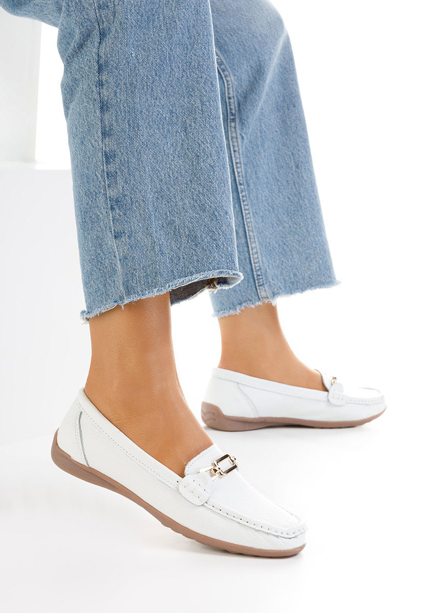 Usnjeni mokasini Bela Celetina