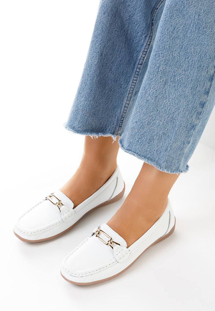 Usnjeni mokasini Bela Celetina