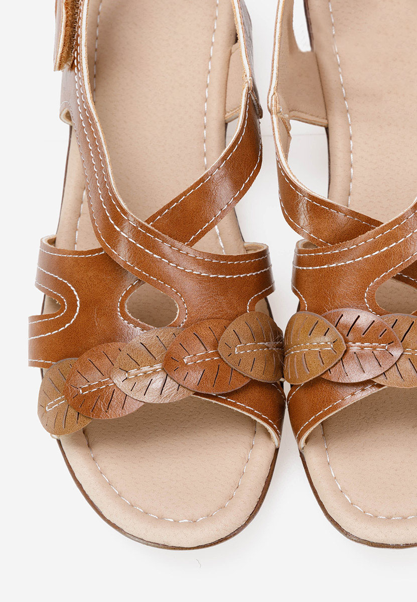 Ženski sandali Meliana Rjava