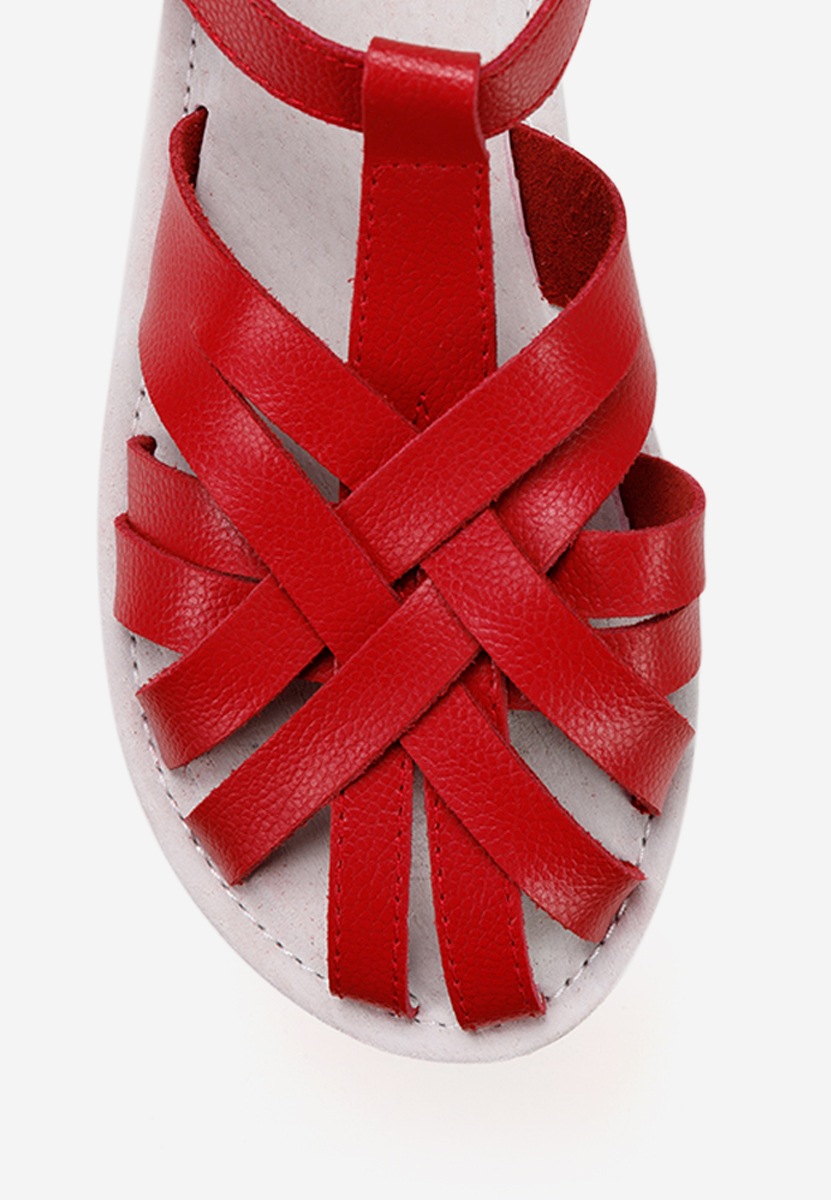 Ženski sandali Viela Rdeča