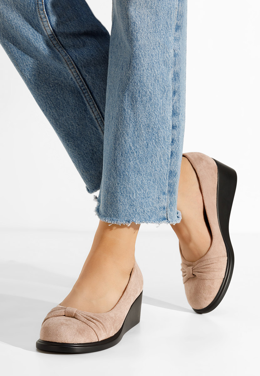 Čevlji s platformo Fines Kaki