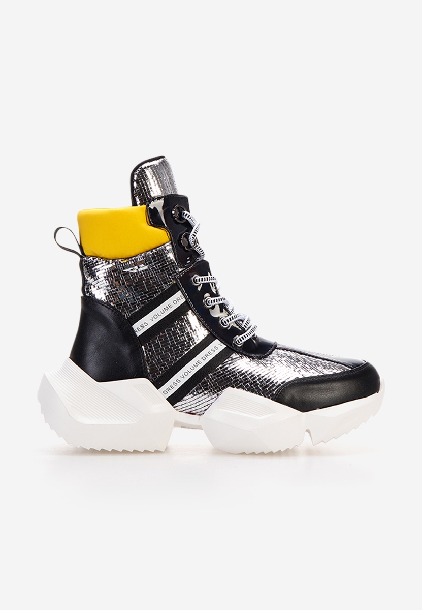 Sneakers High-Top srebrne Caserio V3