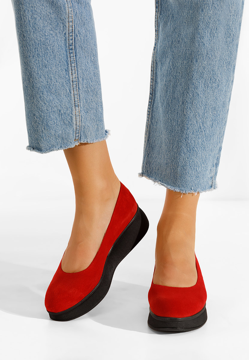 Čevlji s platformo Cantoria V2 rdeča