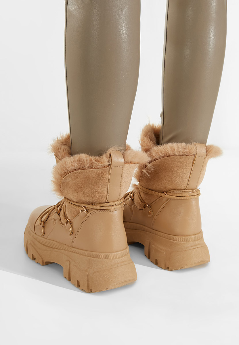 Gležnjarji z vezalkami Kaki Fralesia