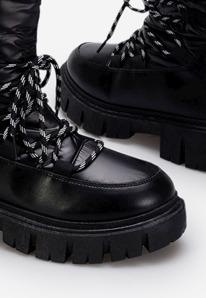 Ženski škornji za sneg črna Abaira