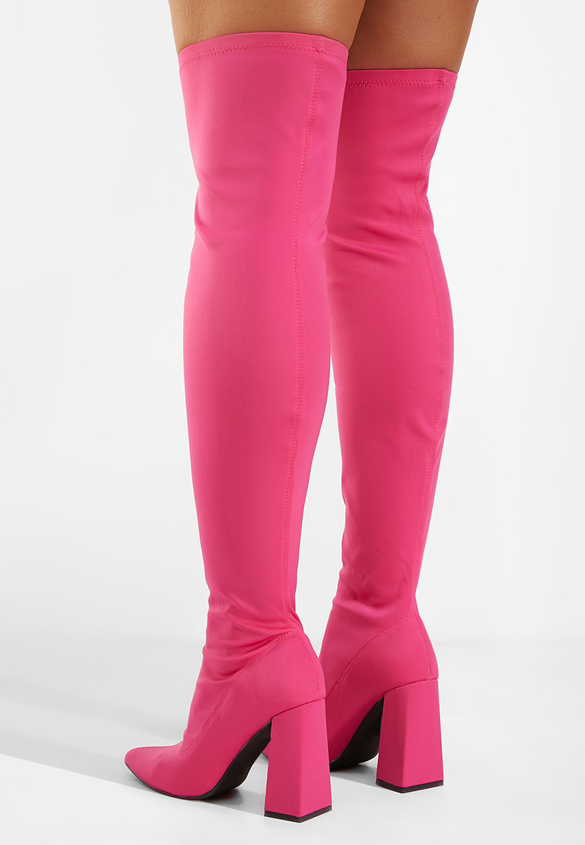 Visoki škornji Fuksija Alexania