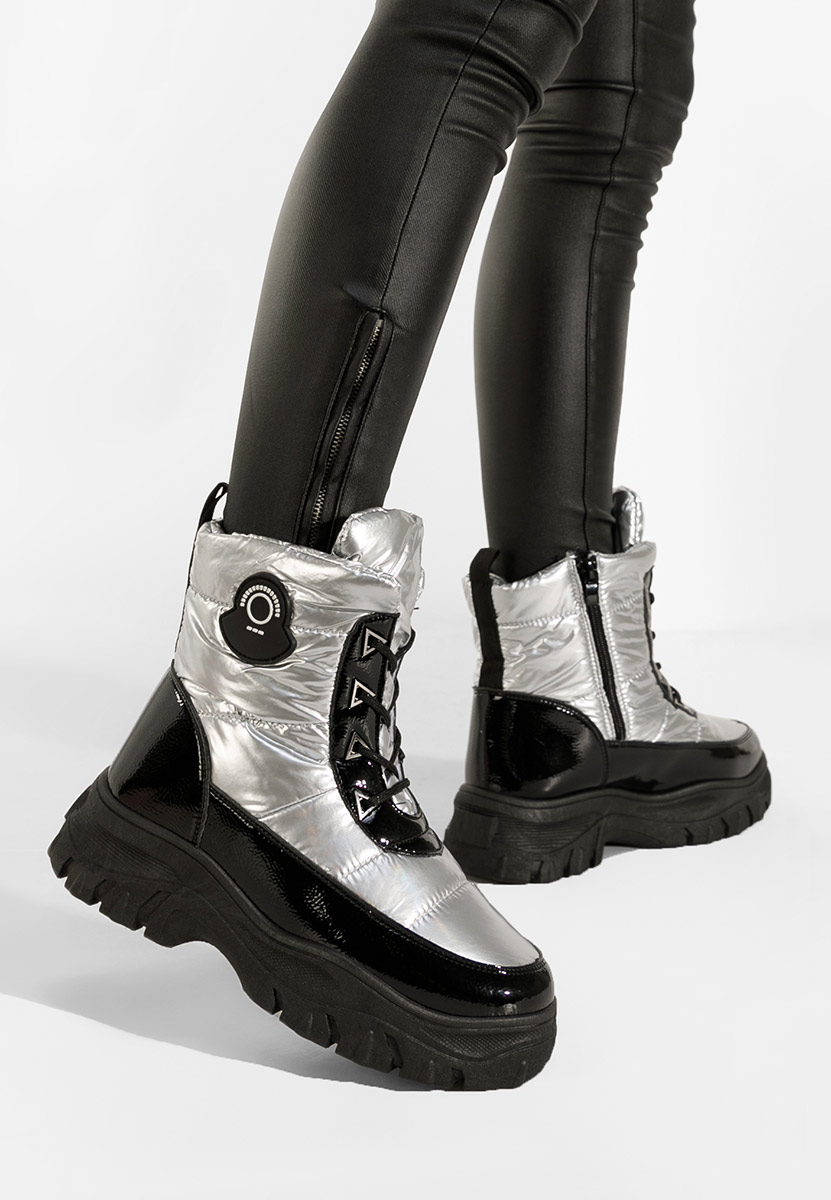 Ženski škornji za sneg Srebrne Louisa