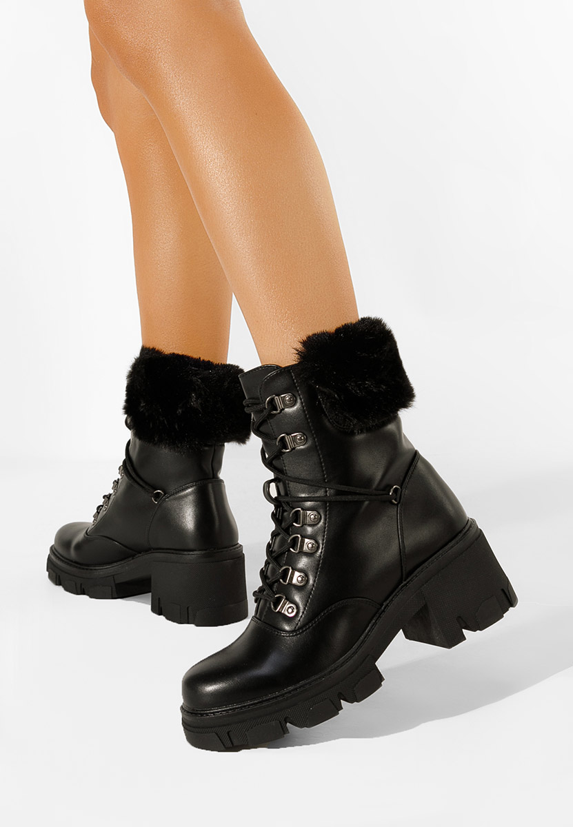 Zimske ženske škornje črna Niralia