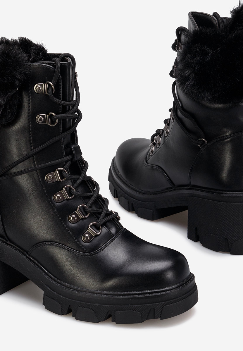Zimske ženske škornje črna Niralia