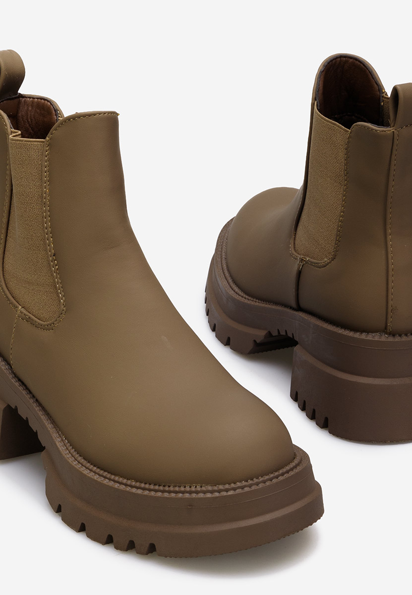 Ženski gležnjari Kaki Rina