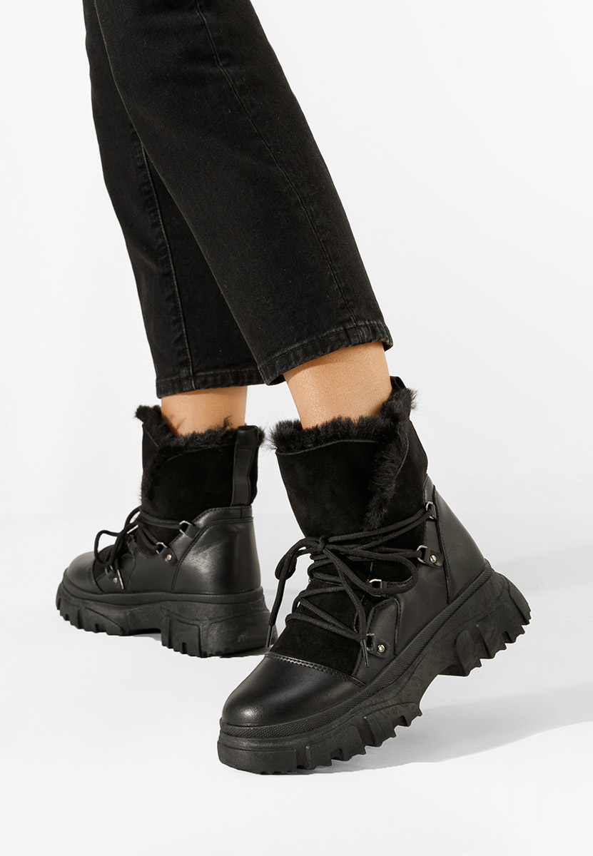 Dámske zimné topánky Fralesia črna