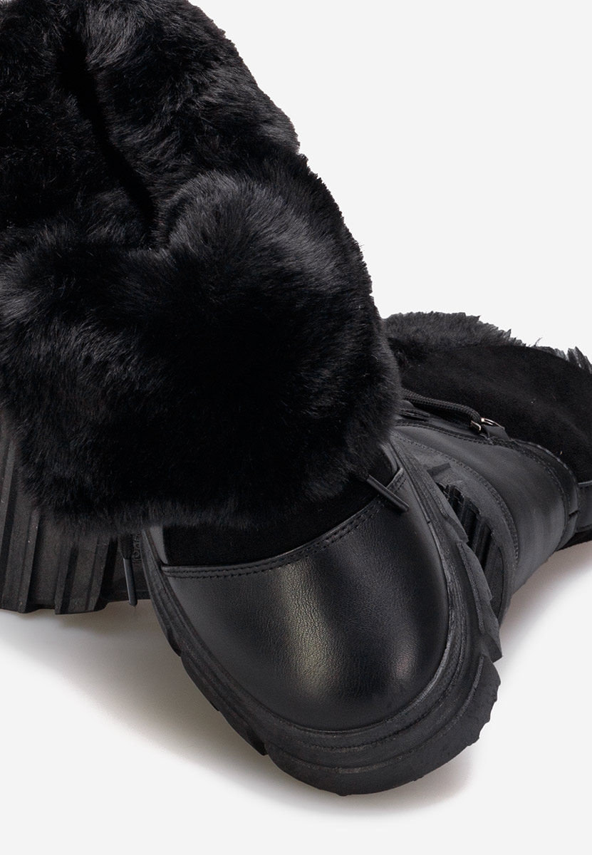 Dámske zimné topánky Fralesia črna