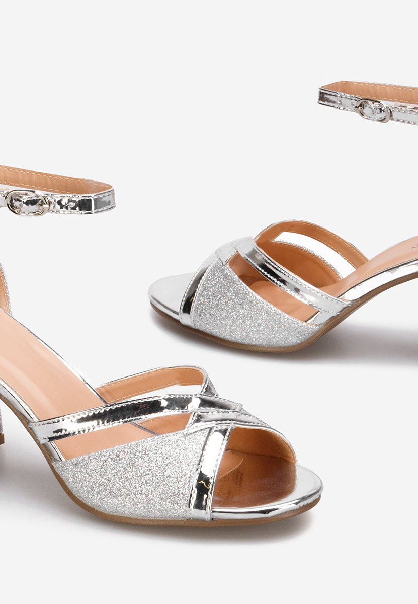 Ženski sandali Aniela srebrna