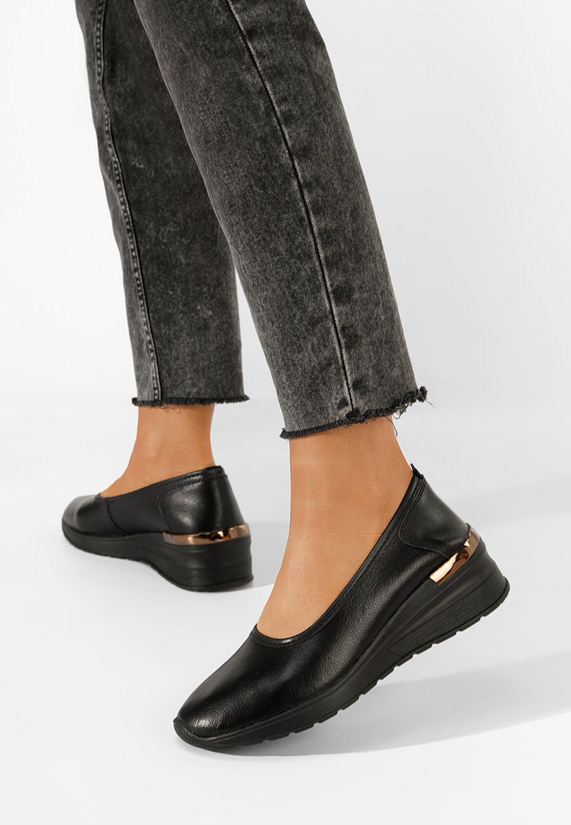 Čevlji s platformo črna Morgan