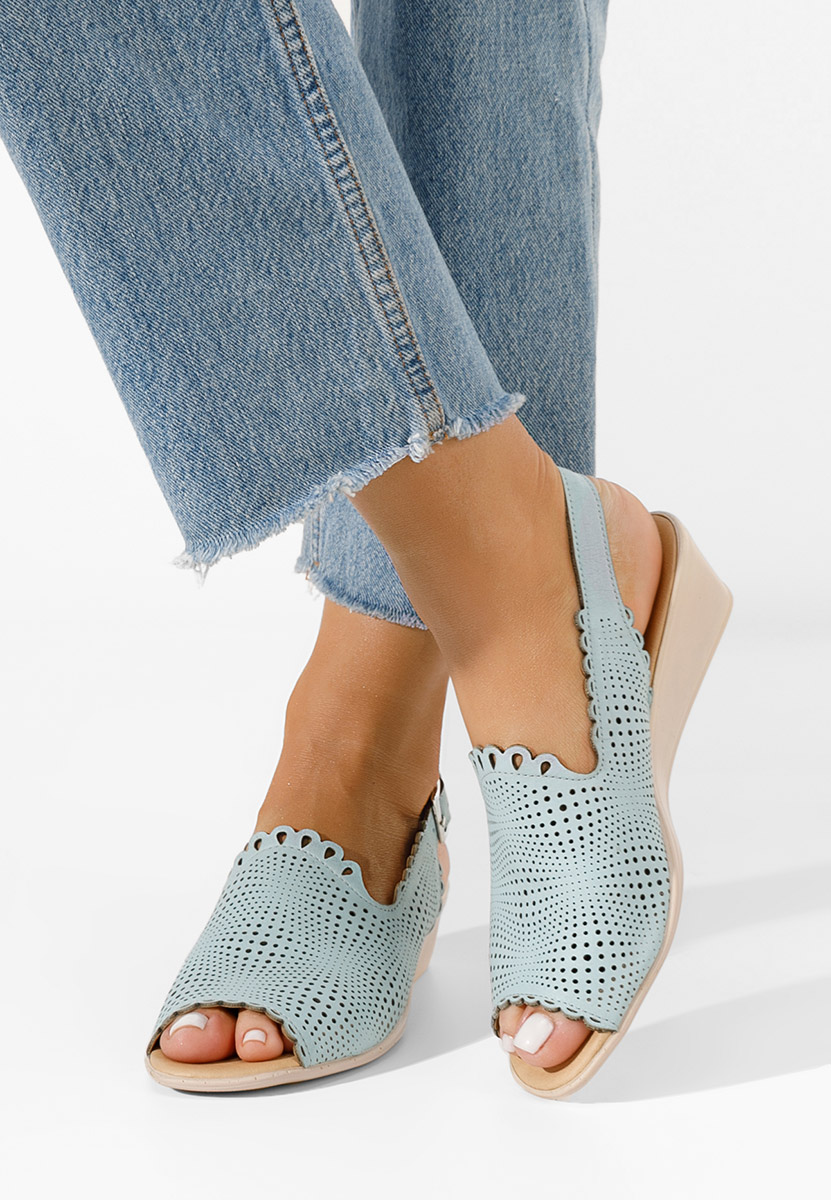 Ženski sandali Claudia Svetlo modra