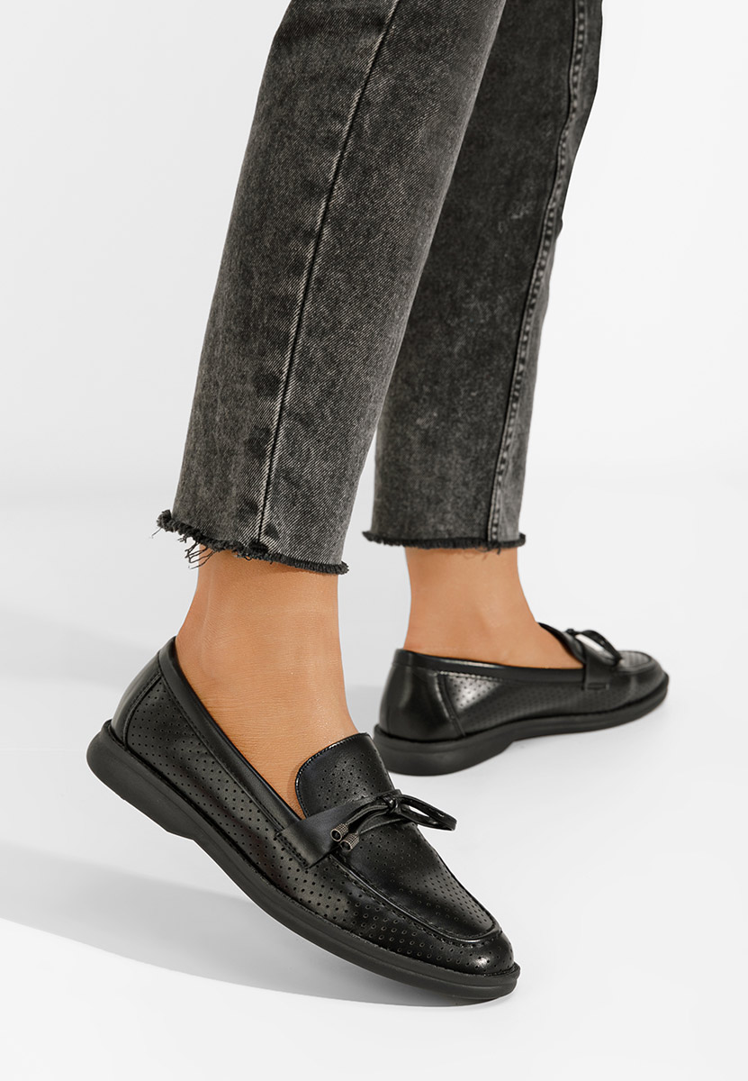 Ženski poletni mokasini Morvana V3 črna