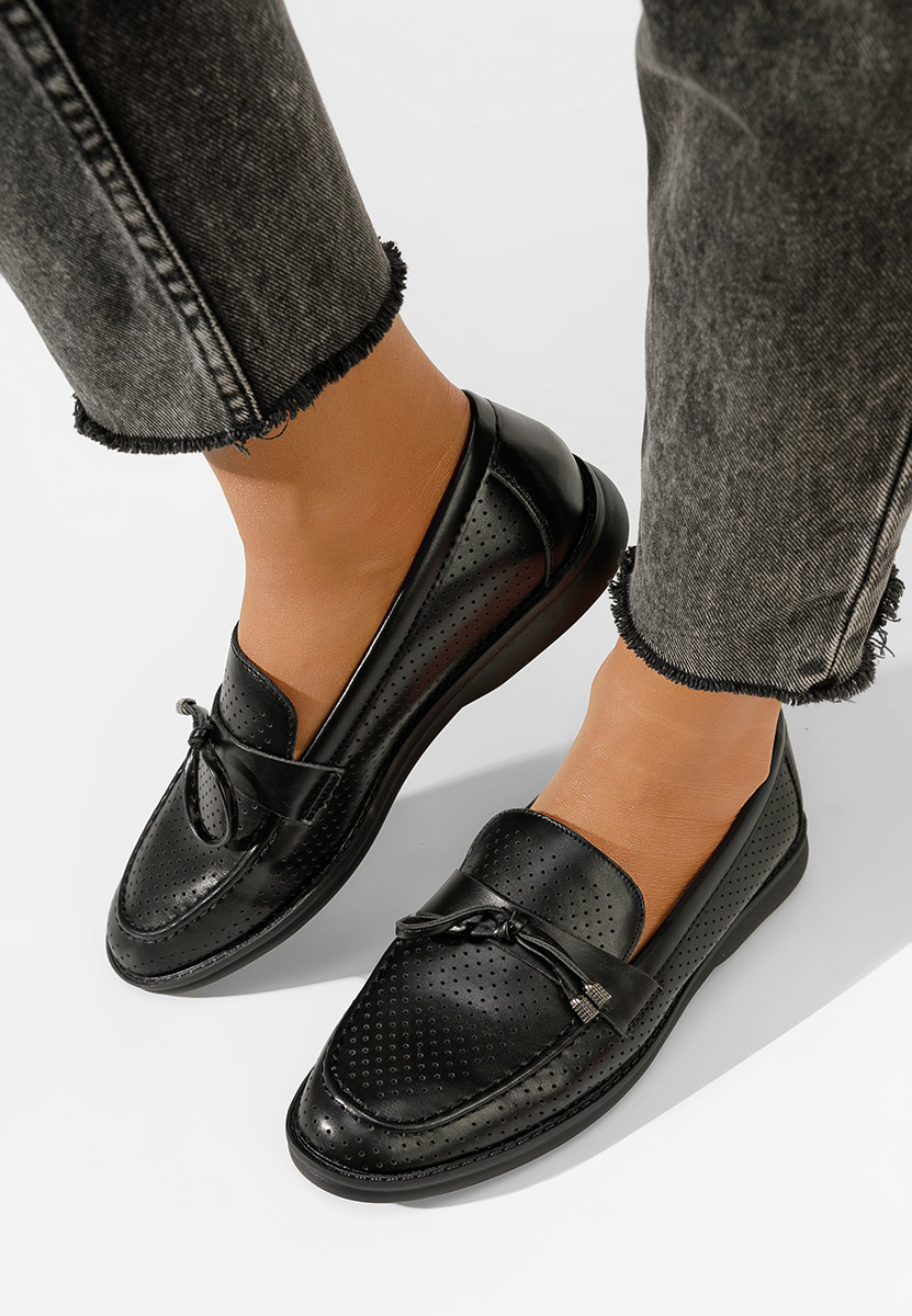 Ženski poletni mokasini Morvana V3 črna