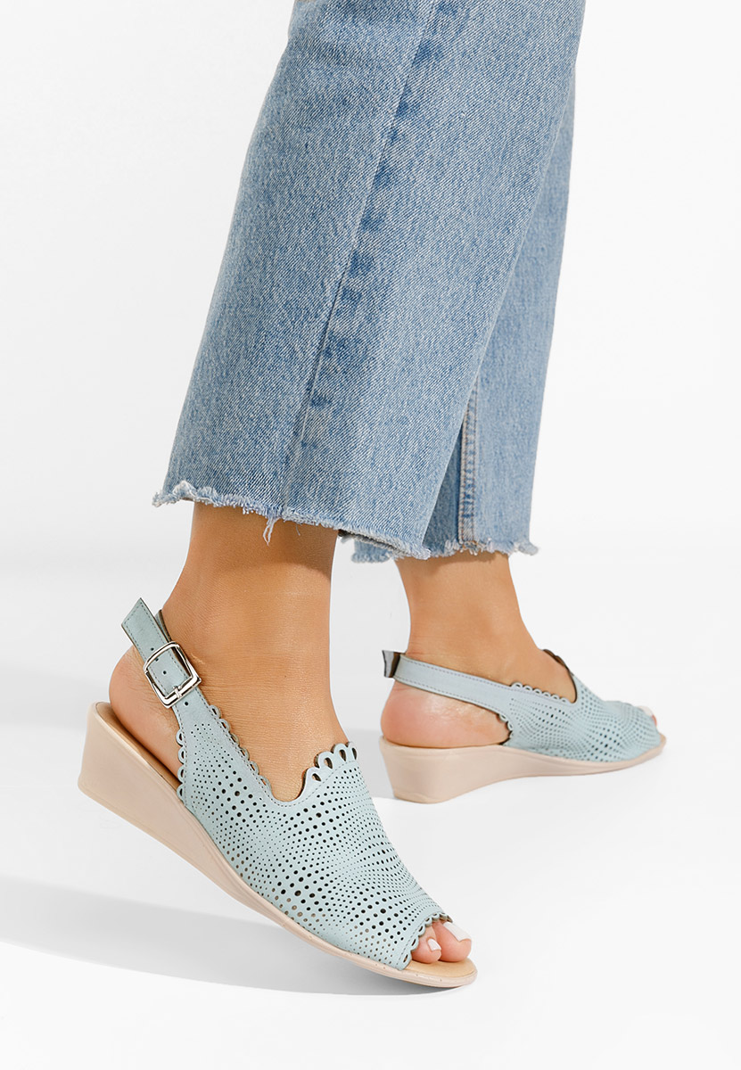 Ženski sandali Claudia Svetlo modra