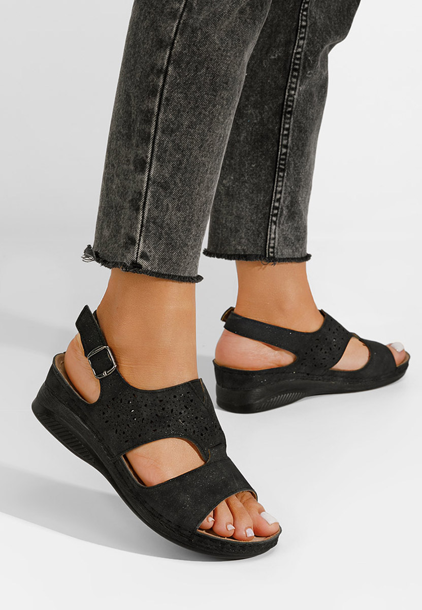 Ženski sandali Linza črna