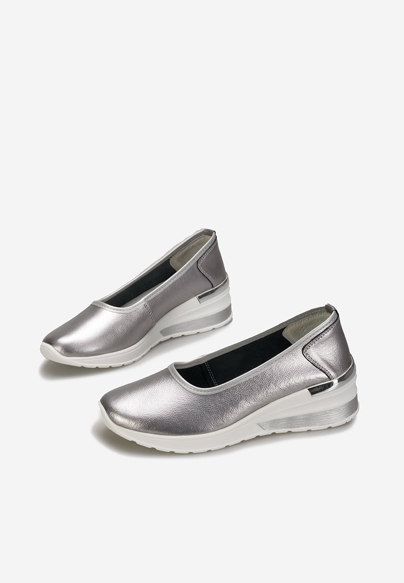 Čevlji s platformo siva Morgan