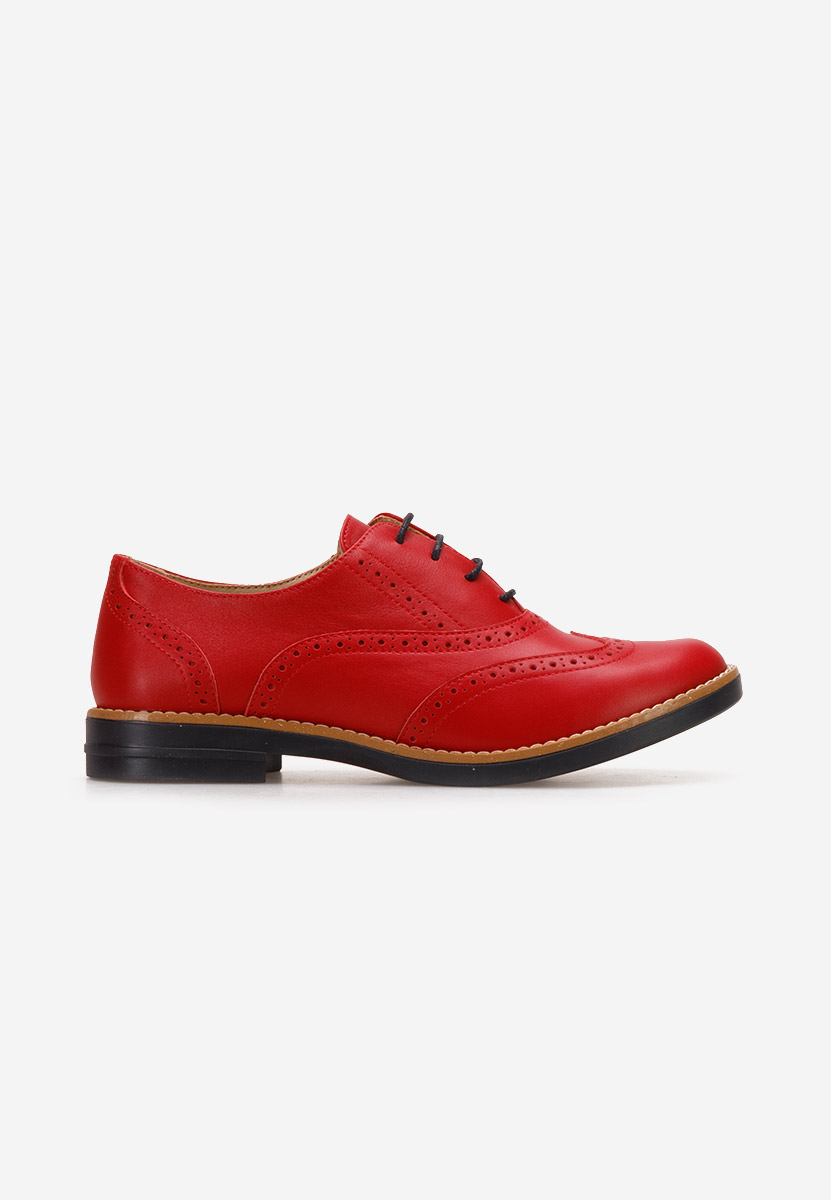 Brogue čevlji Emily Rdeča