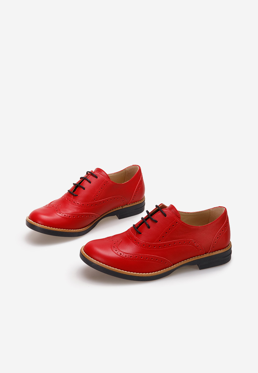 Brogue čevlji Emily Rdeča