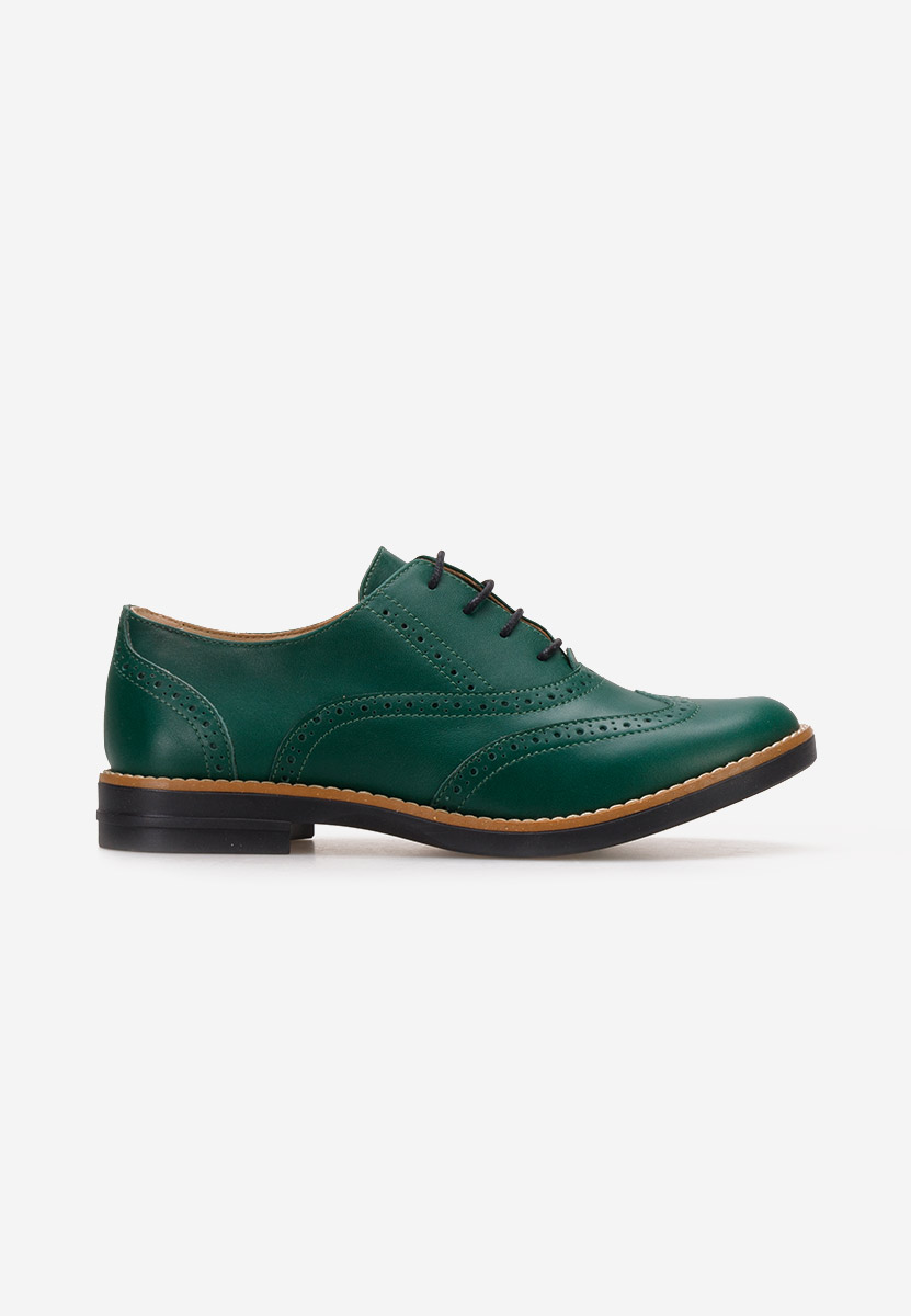 Brogue čevlji Emily Zelena