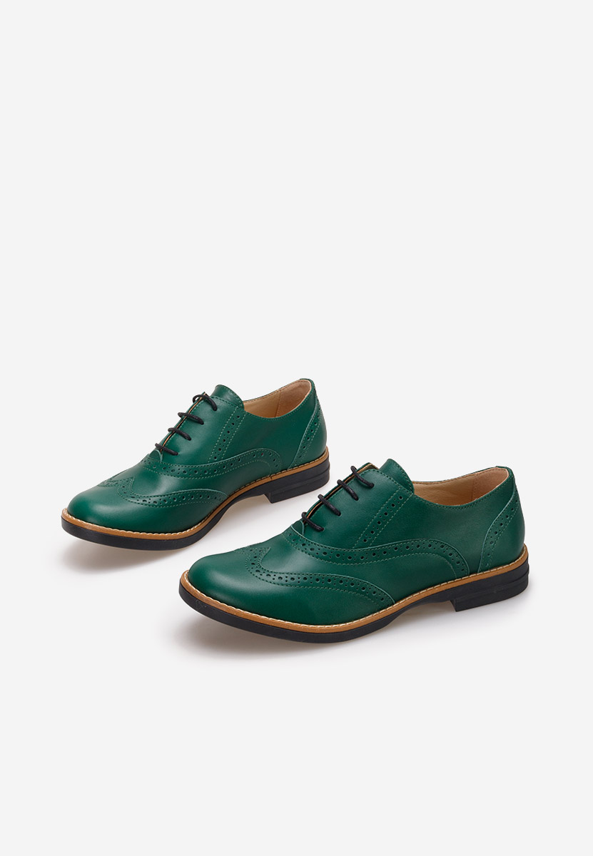 Brogue čevlji Emily Zelena