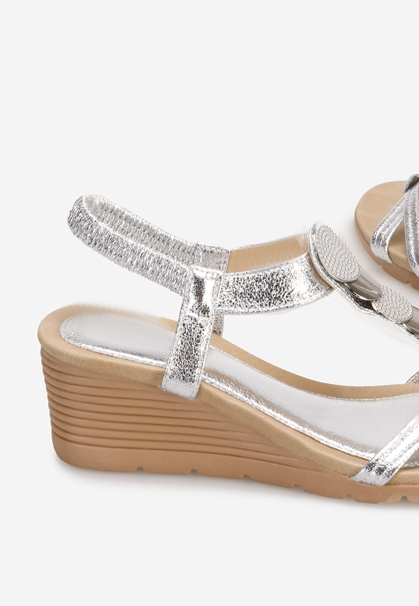 Ženski sandali Floretia srebrna
