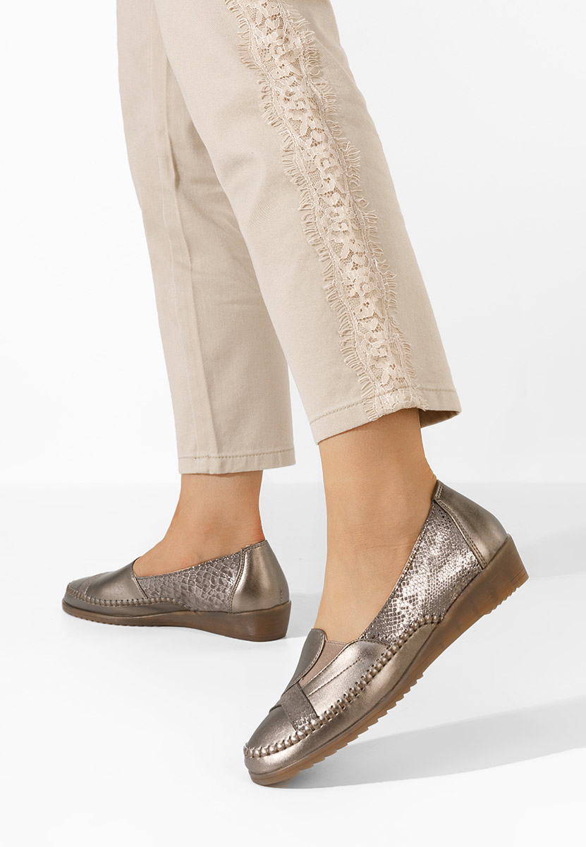 Ženski nizki čevelj Azohra zlata