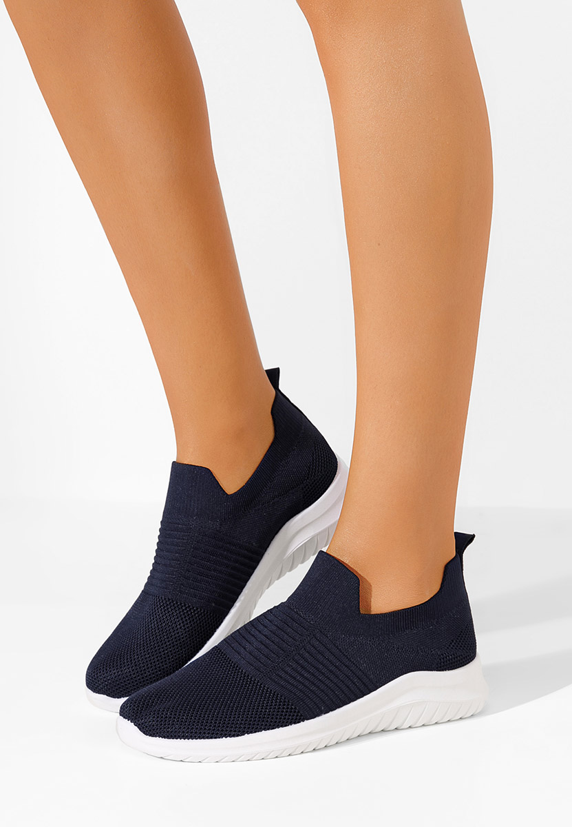 Laneni čevlji Emelia Navy