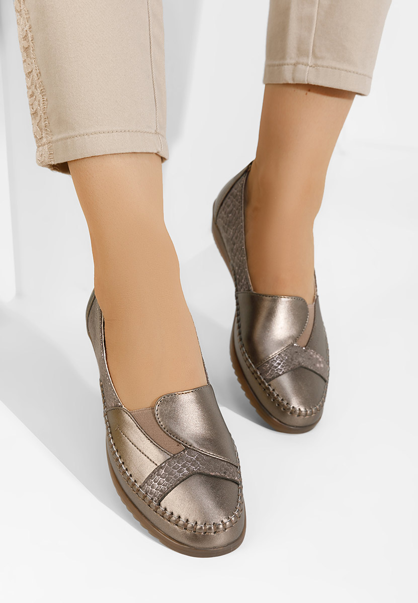 Ženski nizki čevelj Azohra zlata