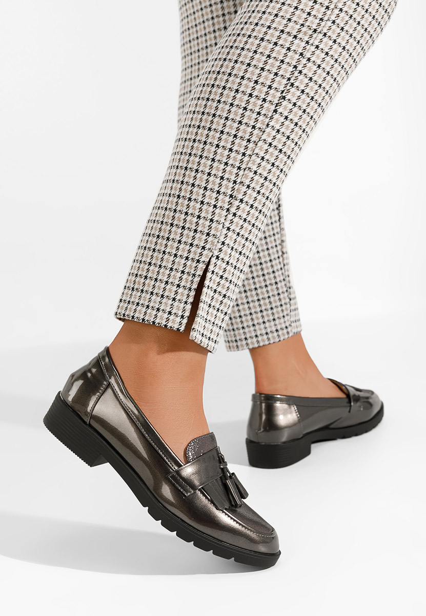 Ženski mokasini Luciara Siva