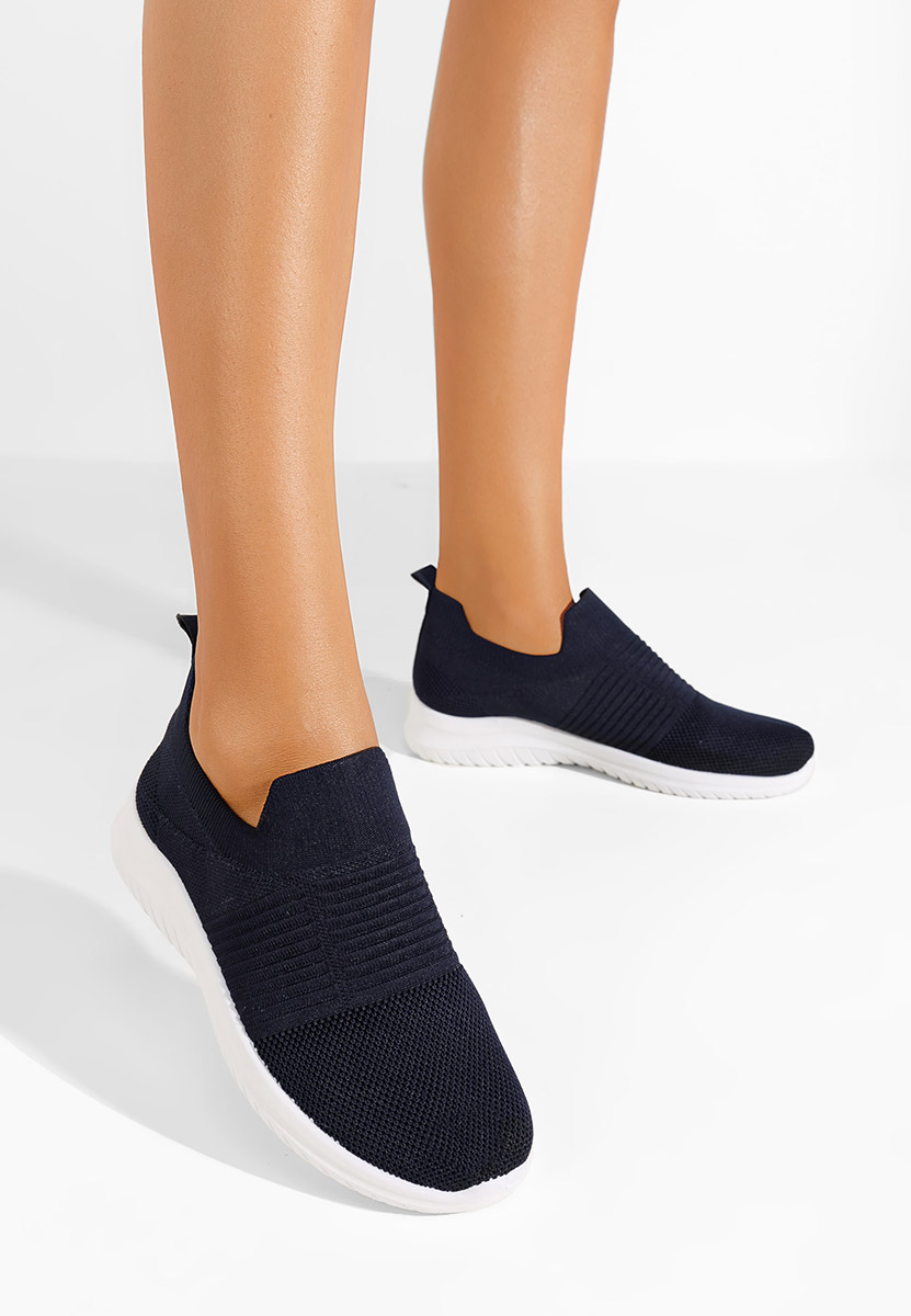 Laneni čevlji Emelia Navy