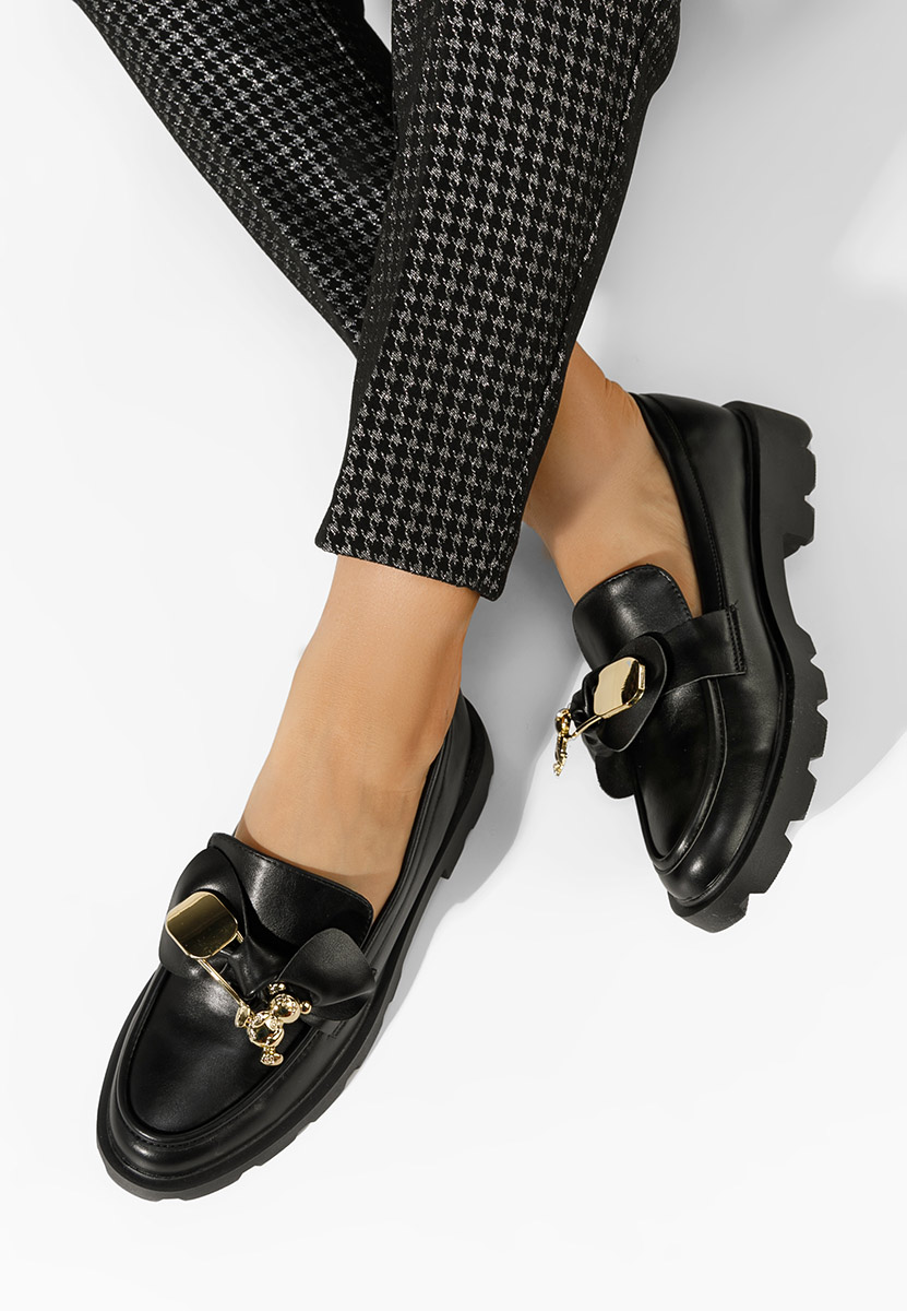 Mokasini dama Novia črna