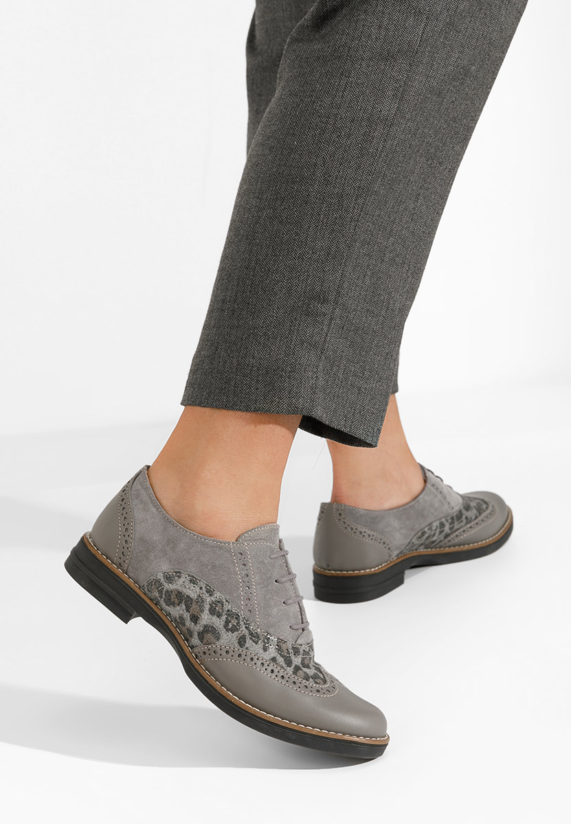 Brogue čevlji Emily V2 Siva