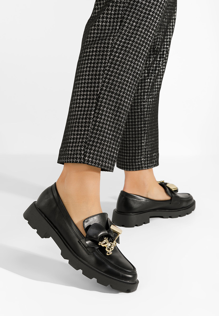 Mokasini dama Novia črna