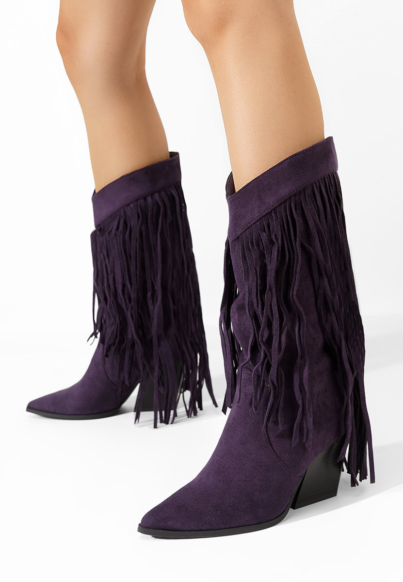 Kavbojski škornji Cartaxa Vijolična
