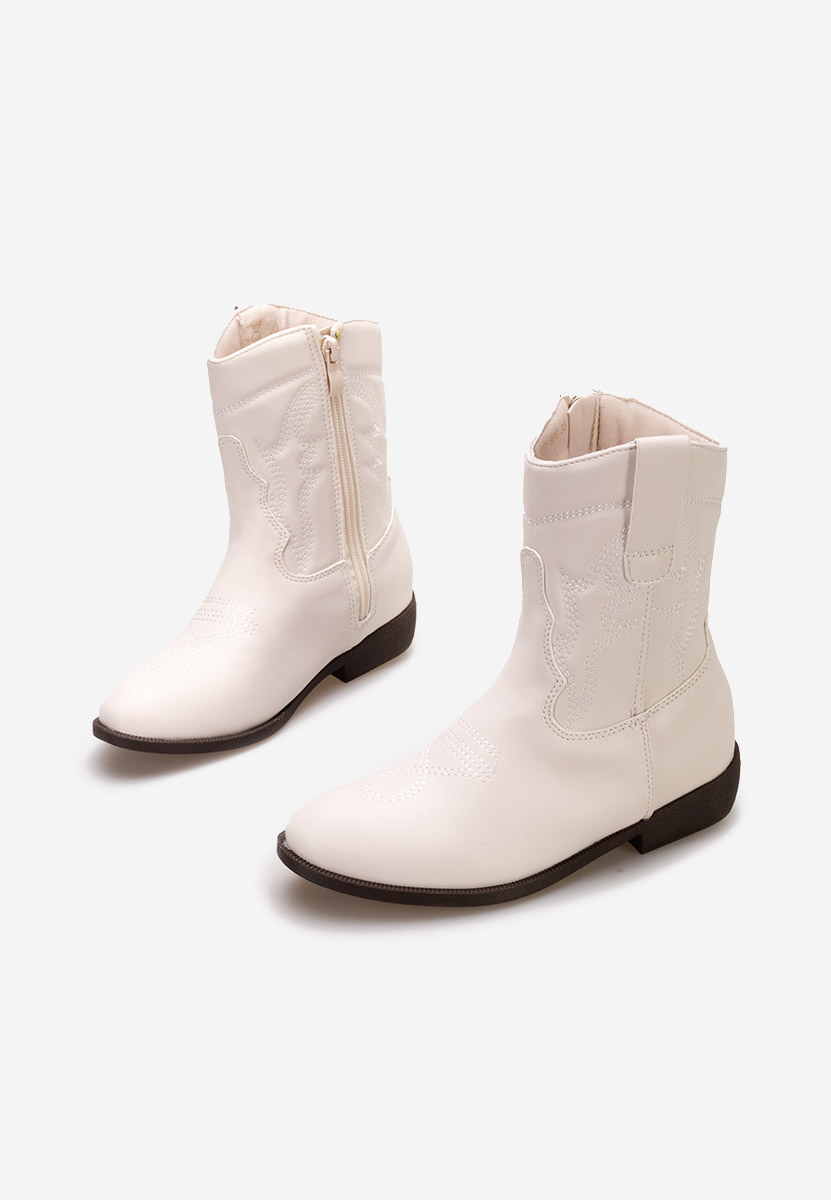 Škornji za punce Zoey Bela