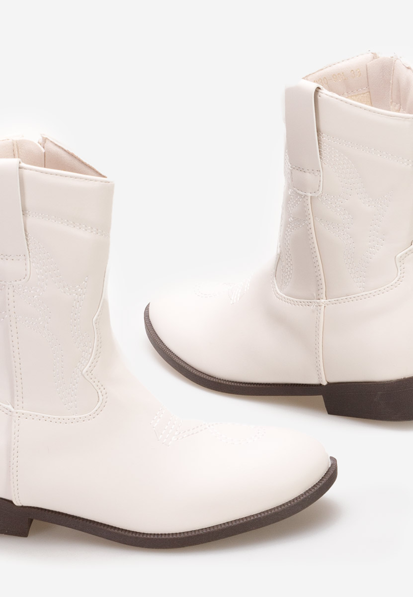 Škornji za punce Zoey Bela