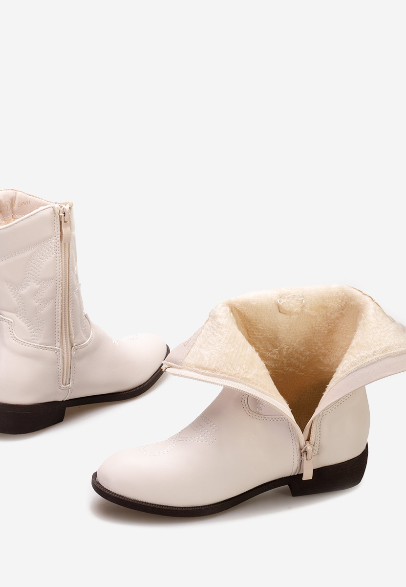 Škornji za punce Zoey Bela