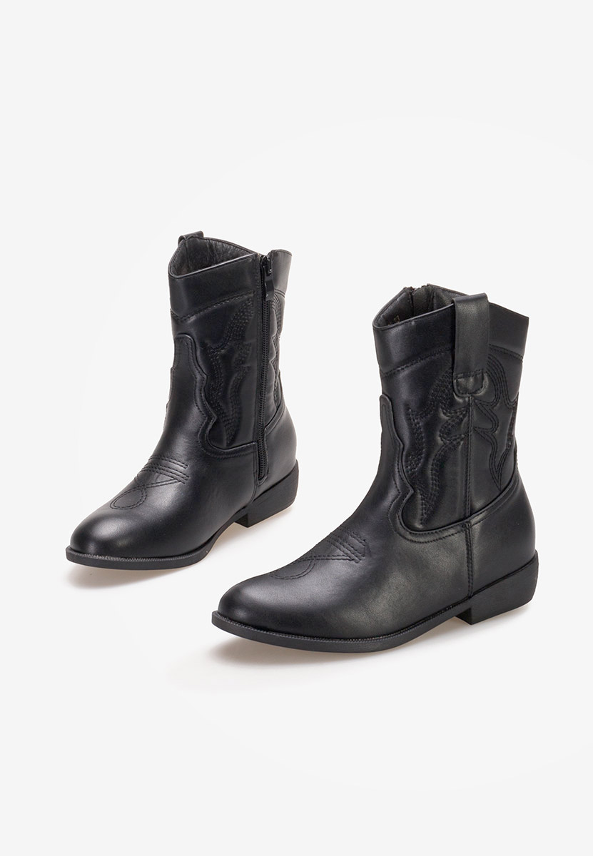 Škornji za punce Zoey črna