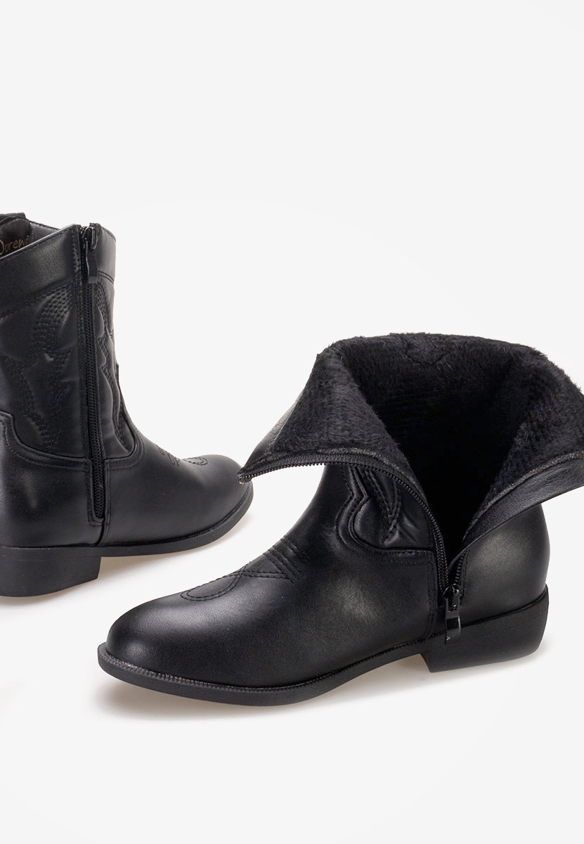 Škornji za punce Zoey črna