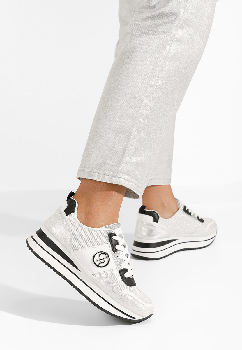 Superge s platformo Zarida srebrne