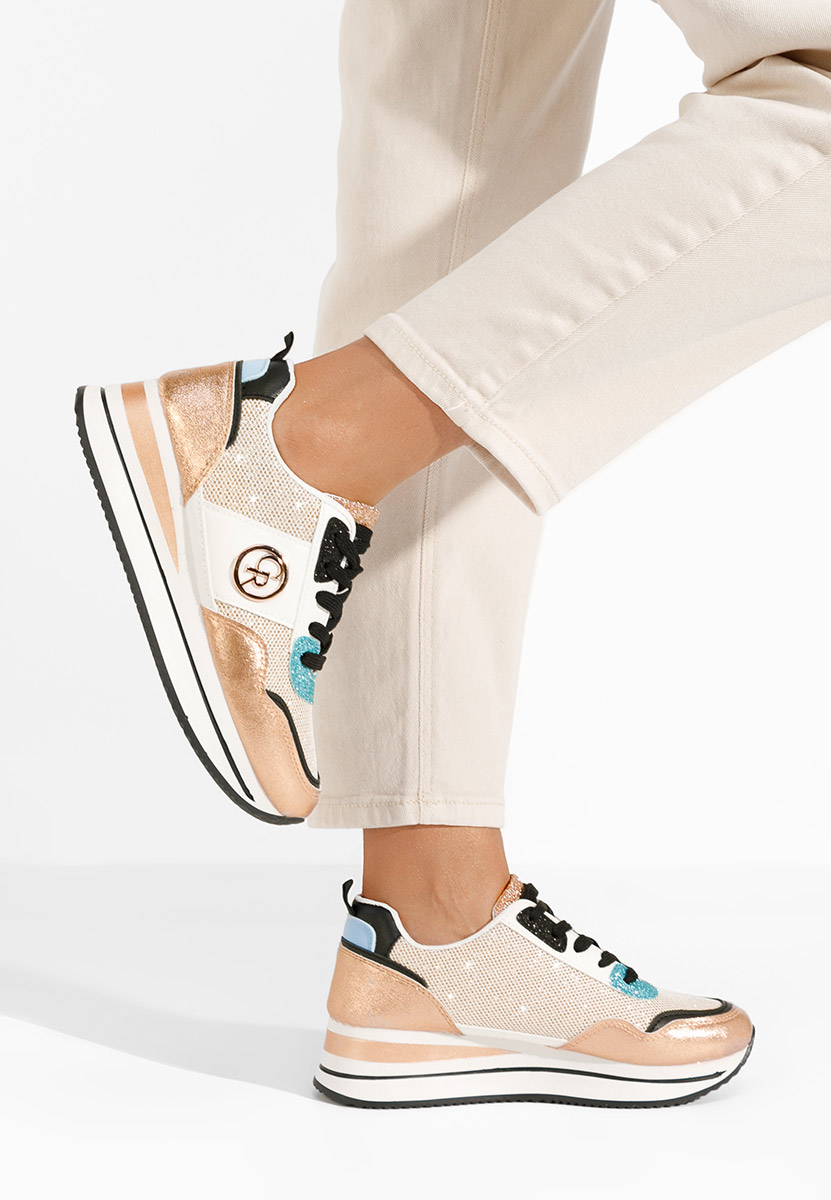 Superge s platformo Zarida champagne