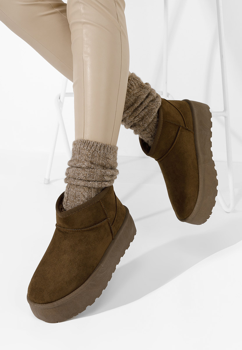 Ženski škorenj Savieda Rjava