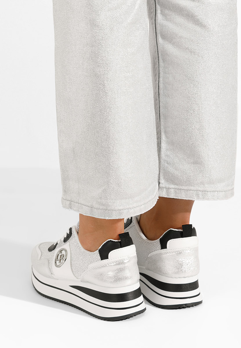 Superge s platformo Zarida srebrne
