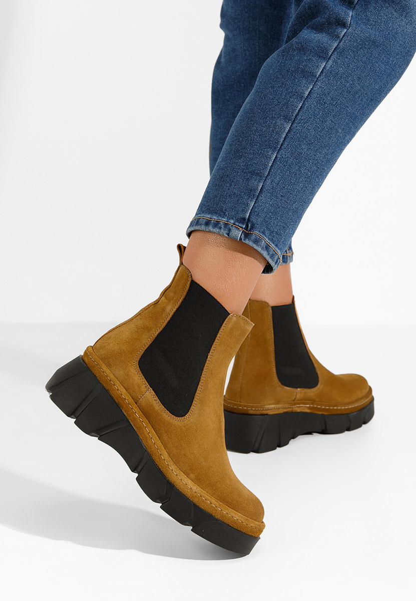 Ženski Chelsea gležnjarji Avelyn V2 Kamela